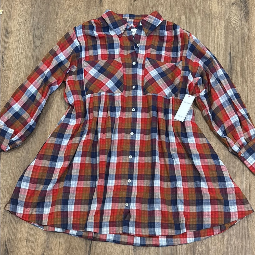 NWT Red Dress Boutique Plaid Dress
